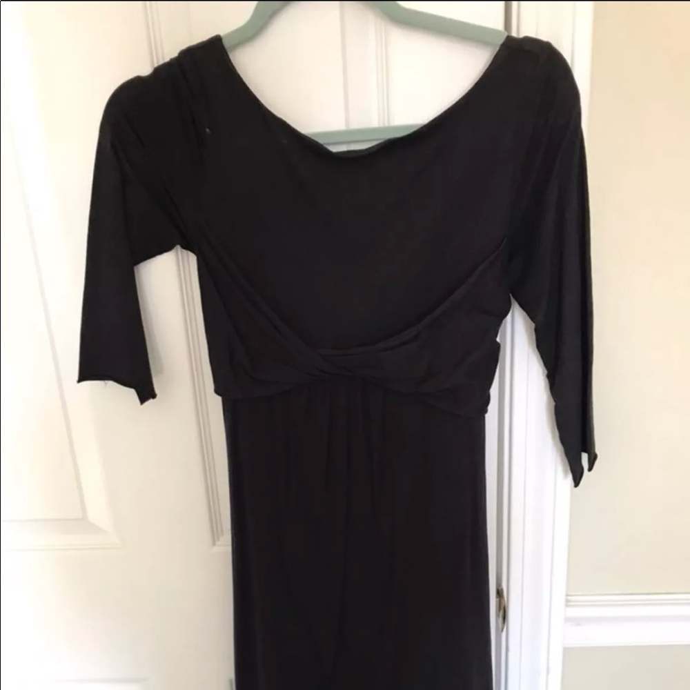 Anthropologie Black Jersey dress